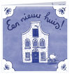 Een nieuw huis - gevouwen kaart