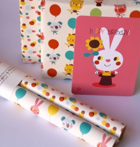 Postcard - birthday - bunny - 2
