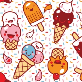 Kawaii ice cream 